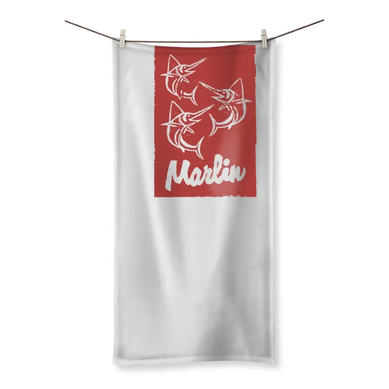 Marlin Beach Towel – Aqua HMP2 Series