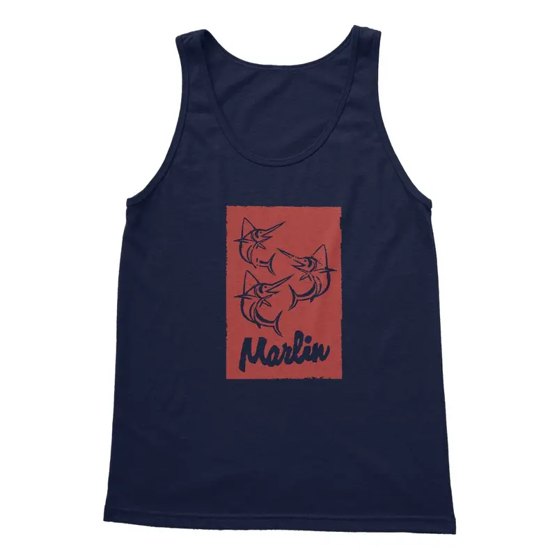 Marlin Softstyle Tank Top – Aqua HMP2 Apparel