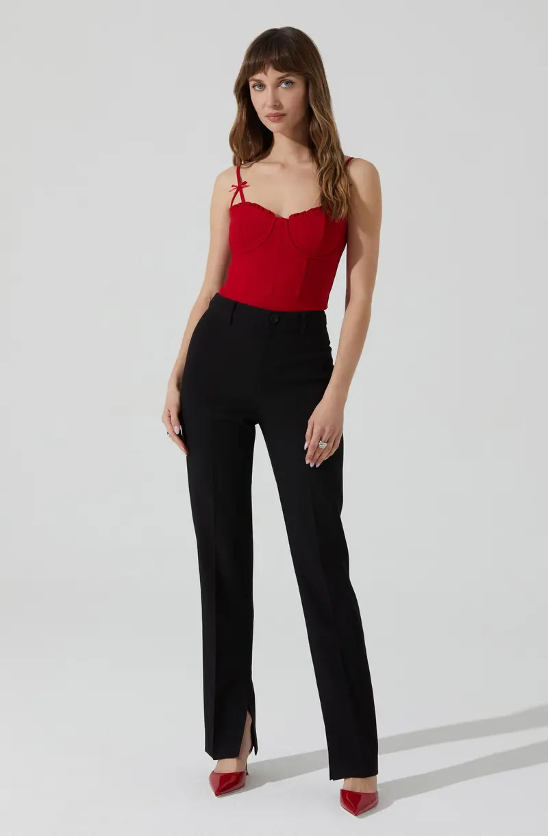 Marlowe Straight-Leg Tailored Pants