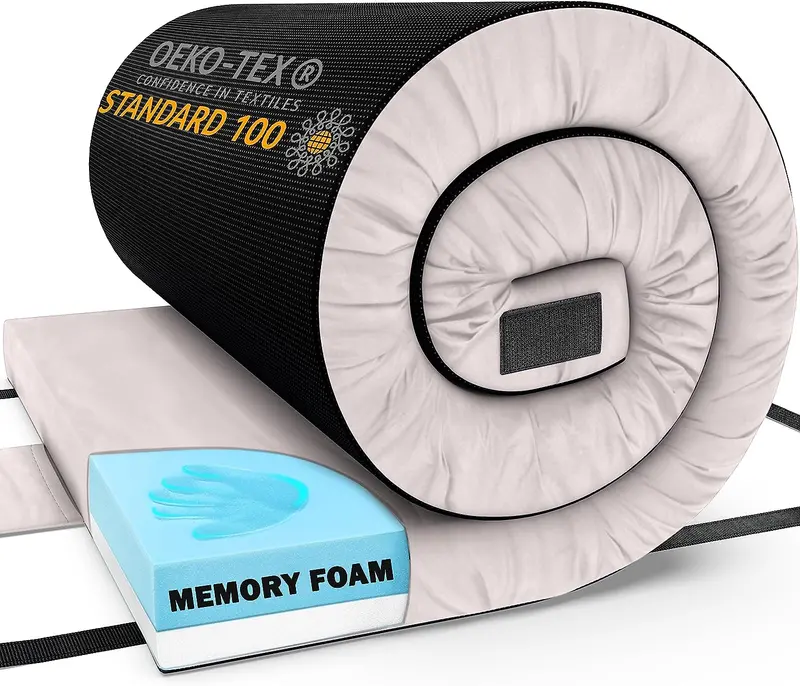 Matrix Air-Cell Memory Foam Camping Mattress – Inflatable Supportive Sleep Pad