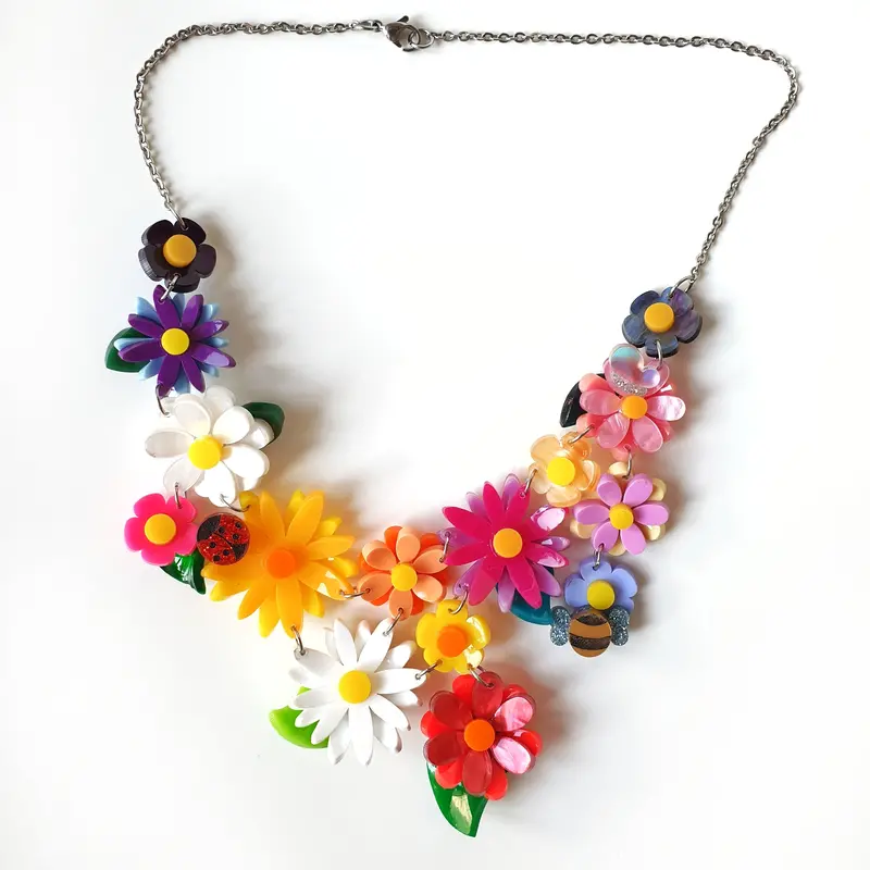 Maxi Flower Power Décolleté Necklace