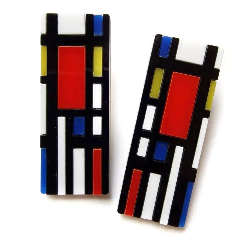 Maxi Mondrian Lobe Earrings