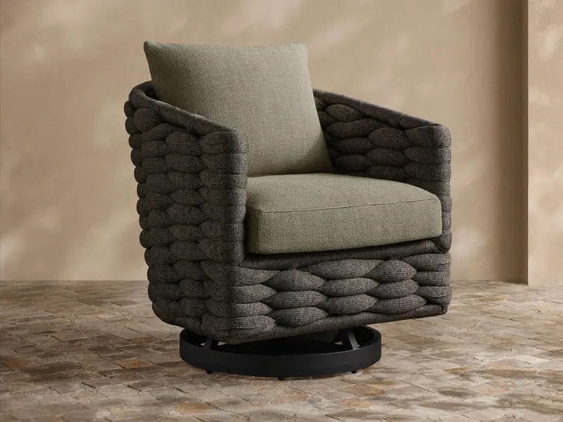 Melbourne All-Weather Outdoor Swivel Accent Chair