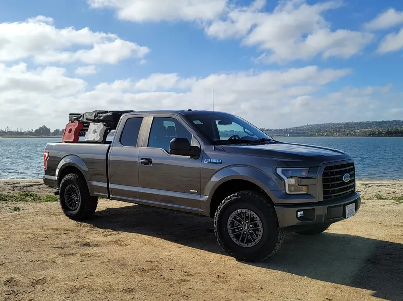 Mid-Height Rooftop Tent Rack Kit for 2015+ Ford F-150 Trucks