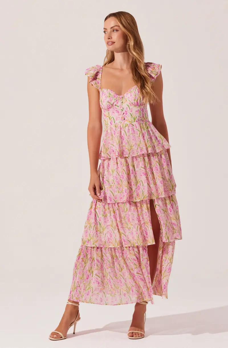 Midsummer Tiered Floral Maxi Dress