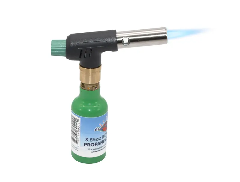 Mini 10,000 BTU Propane Blow Torch Head – Kitchen & Soldering Use – Flame King