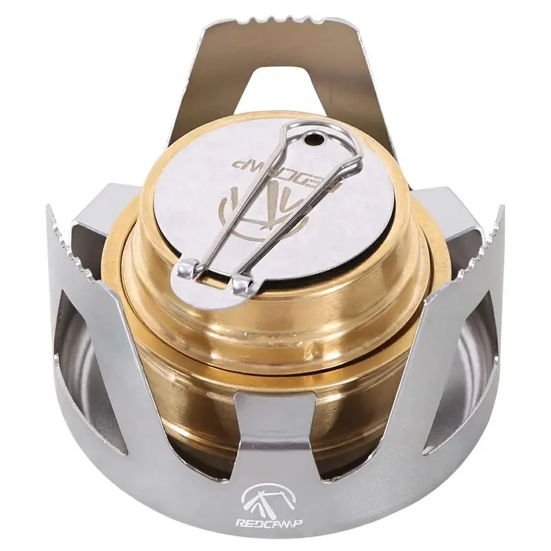 Mini Aluminum Alcohol Stove with Compact Stand – Backpacking Essential