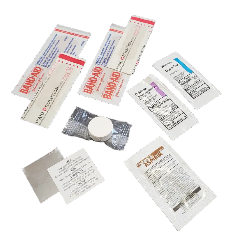 Minor Injury First-Aid Patch Kit: Portable Supplies for Cuts, Scrapes, and Small Wounds