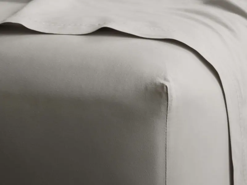 Mist Garment-Dyed Italian Percale Fitted Sheet