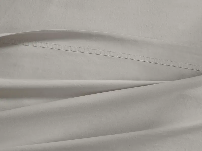 Mist Garment-Dyed Italian Percale Flat Sheet