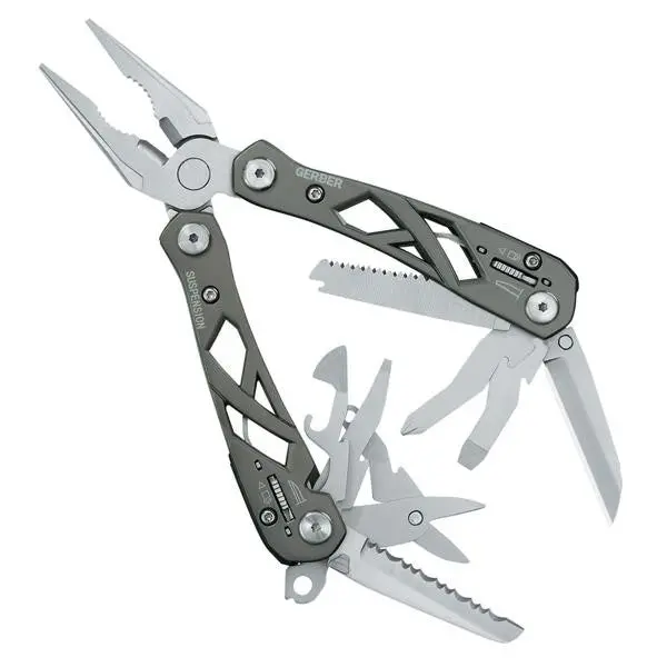 Multi-Plier Tool with Suspension System – Rugged Design with Nylon Storage Sheath
