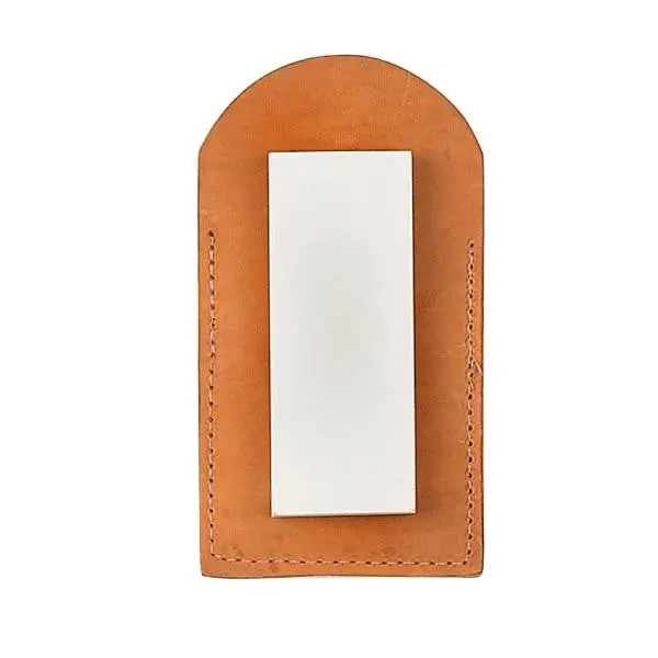 Natural Arkansas Whetstone (Medium-Hard Grade) with Protective Carrying Pouch