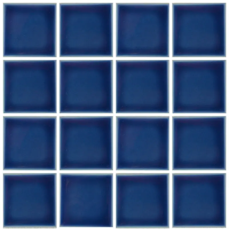 Navy Blue Mini 3″ x 3″ Porcelain Pool Tile