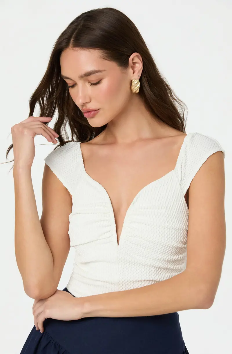 Ninette Plunging Neckline Seamless Bodysuit