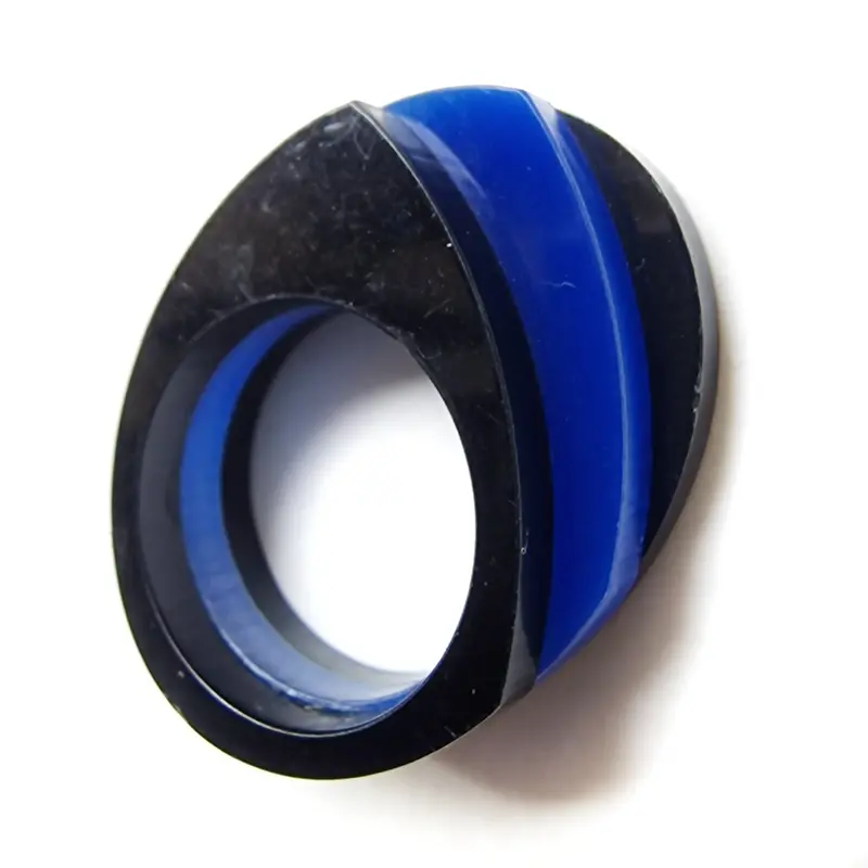 Non-Adjustable Bold Geometric Statement Ring