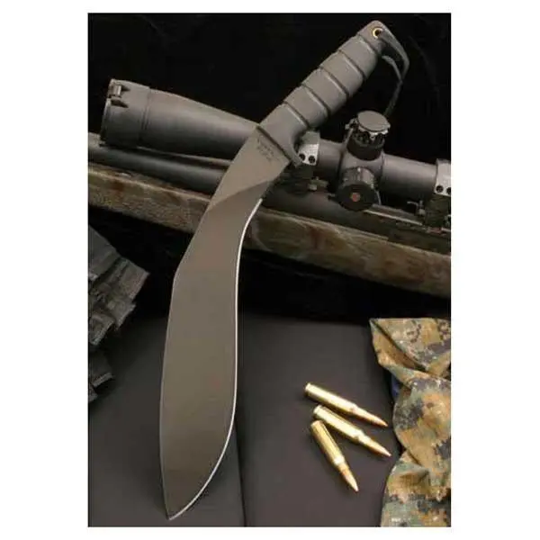 OKC Kukri Machete – Black Coated Blade & Handle with Nylon Sheath