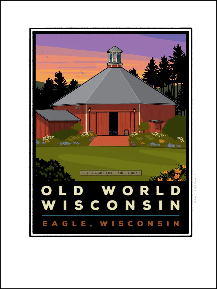 Old World Wisconsin Clausing Barn Digital Studio Print