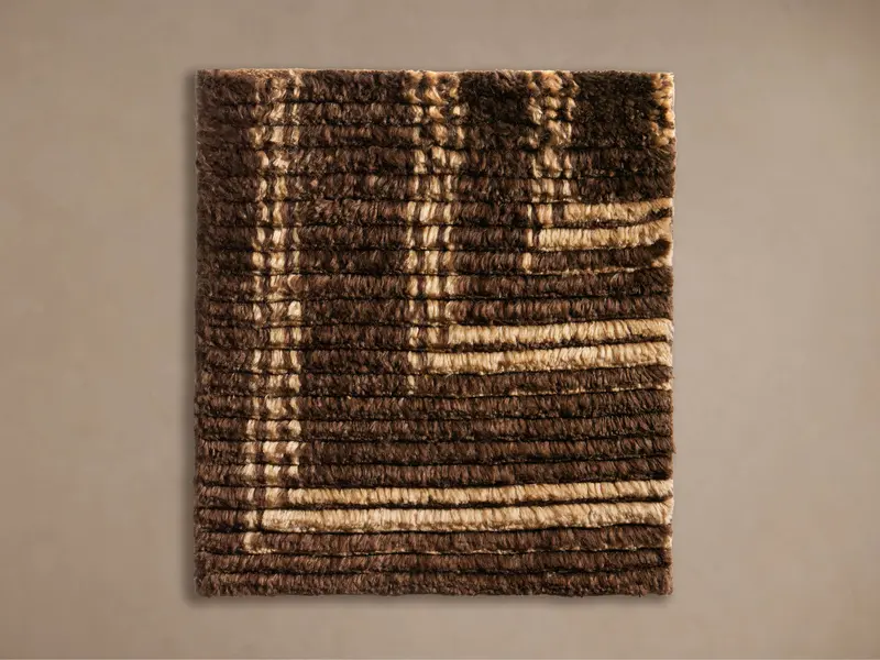 Orla Hand-Knotted Area Rug Sample – Premium Wool Rug Swatch in Natural Earth Tones