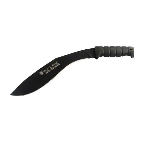 Outback Kukri Machete – Black Blade, Full-Tang Construction, Nylon Sheath