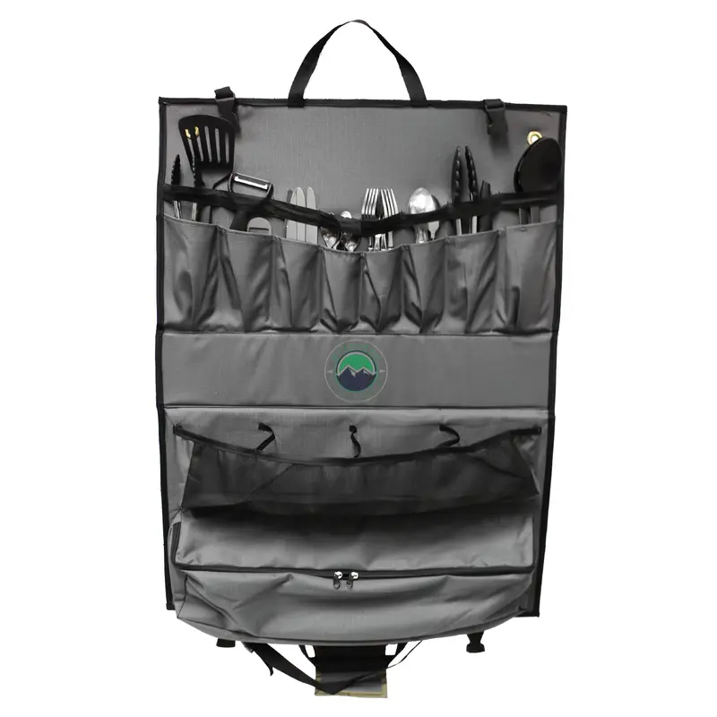 Overland Kitchen Kit – 24-Piece Camp Cooking Set with Hanging Case