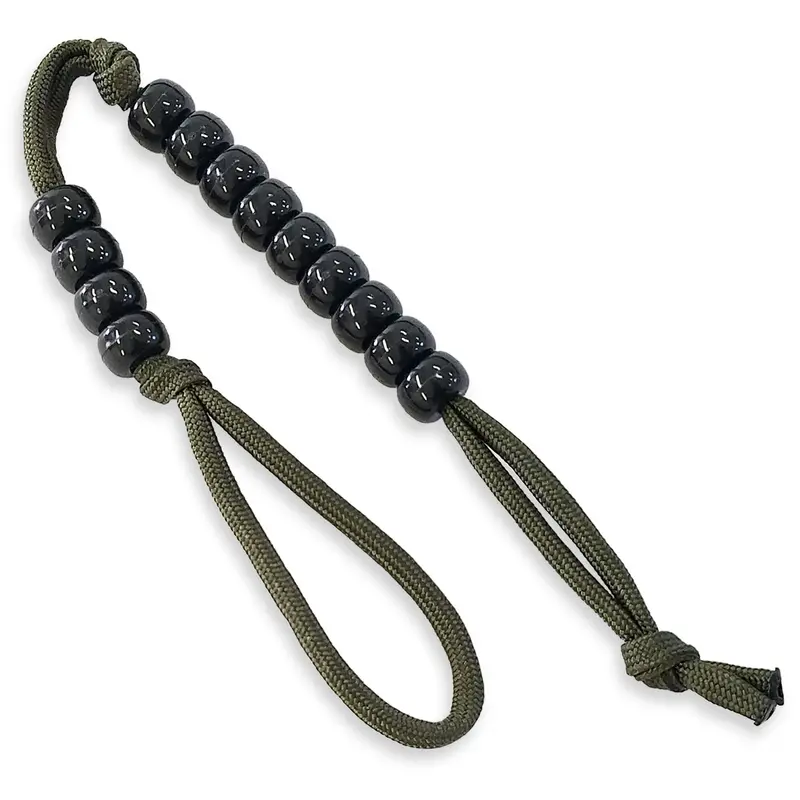 Pace Count Beads for Land Navigation, Orienteering, and Fitness Tracking
