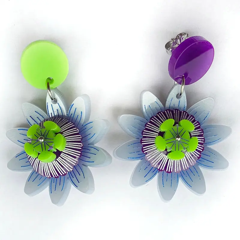 Passionflower Earrings