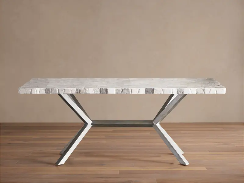 Petra Solid Hardwood Extendable Dining Table