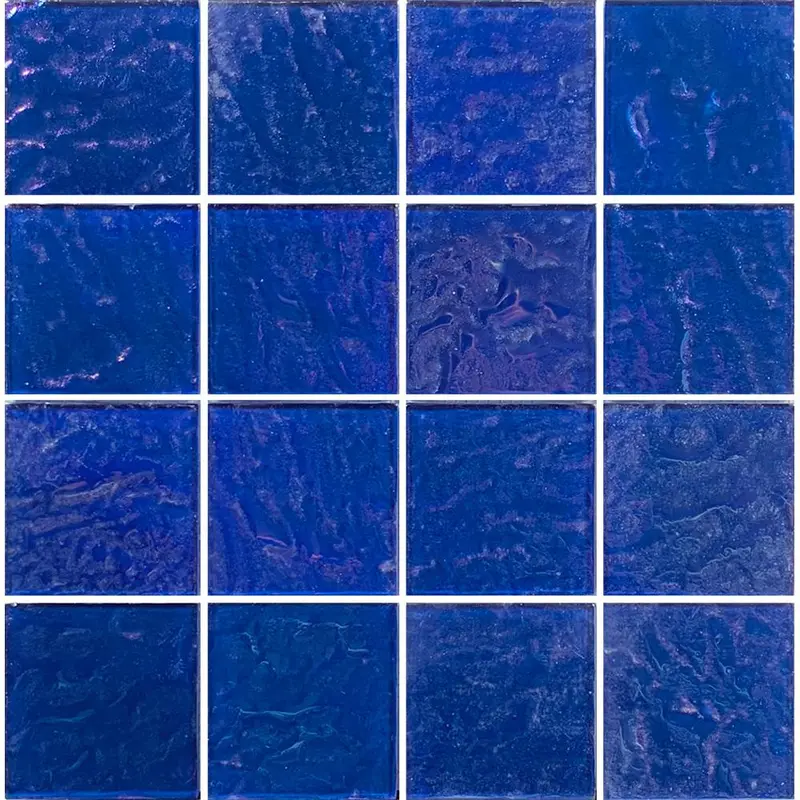 Piazza Cobalt Blue 3×3 Transparent Glass Tile for Underwater Lighting Effects