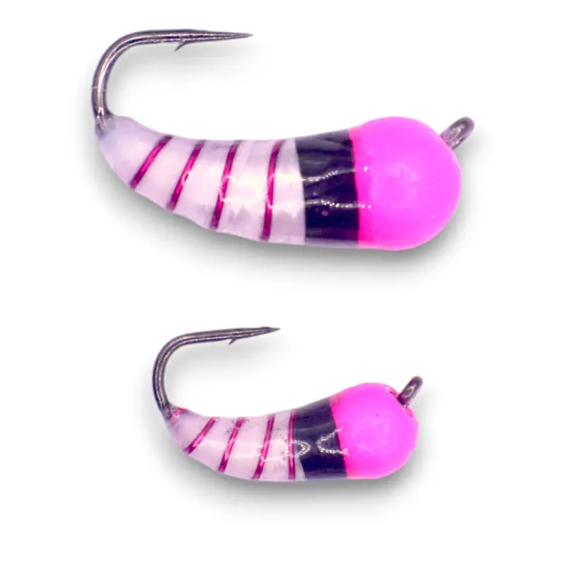 Pink-White-Black Akua Skud Tungsten Jig