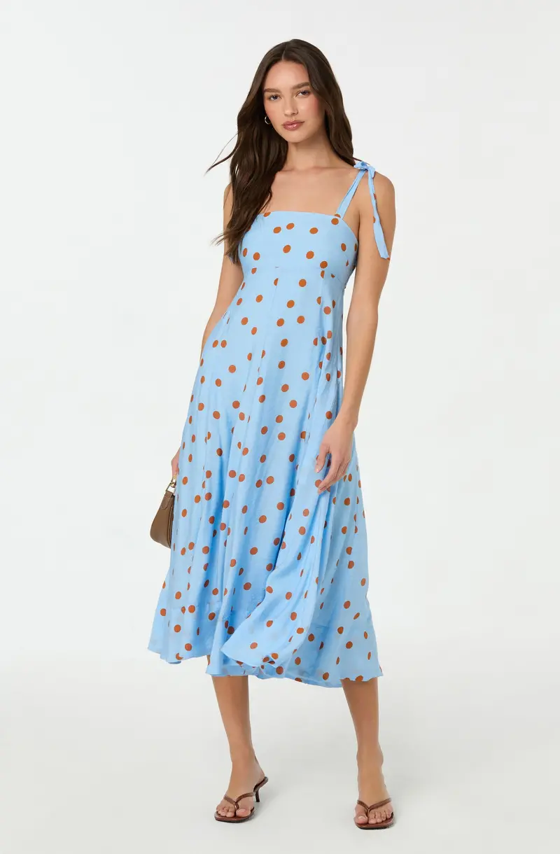 Polka Dot Midi Dress in Lilliana Style