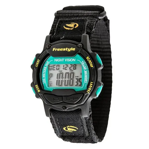 Predator Field Watch – Black-and-Green Face, Durable Black Nylon Strap