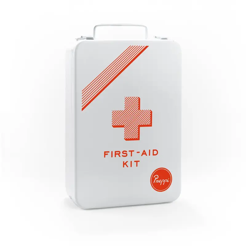 Preppi Compact Metal First-Aid Kit – Durable Emergency Medical Supply