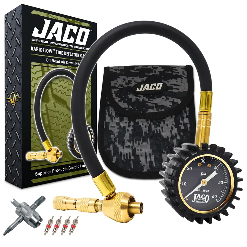 RapidFlow™ Digital Tire Deflator – 0–60 PSI Off-Road Air Release Kit