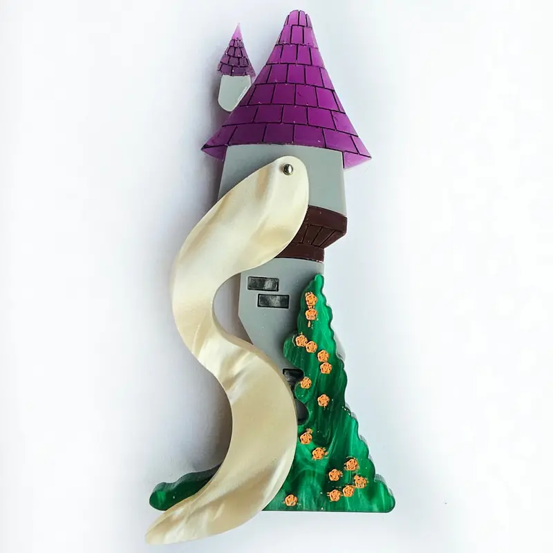 Rapunzel’s Tower Brooch