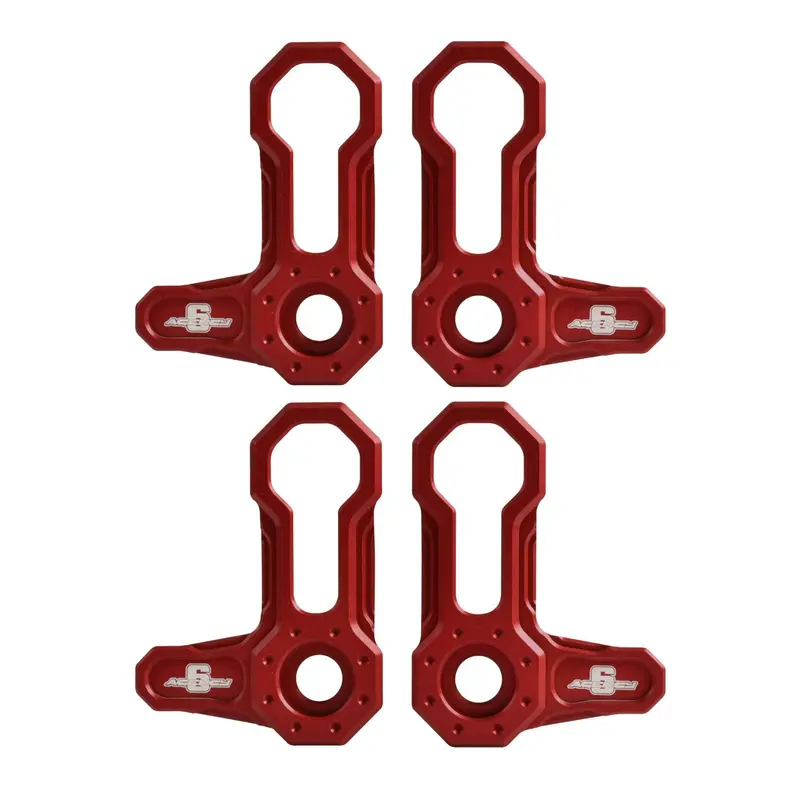 Red L-Shaped Roof Locks for JK Jeep – 4-Pack