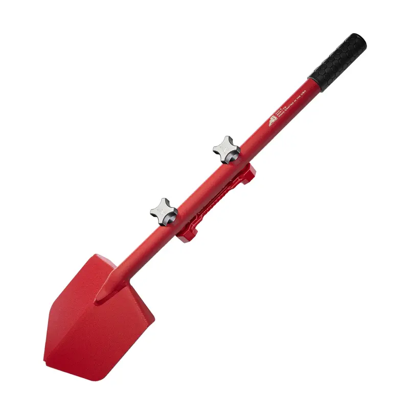 Red LONG Shovel with Red SSM Mount and Knobs