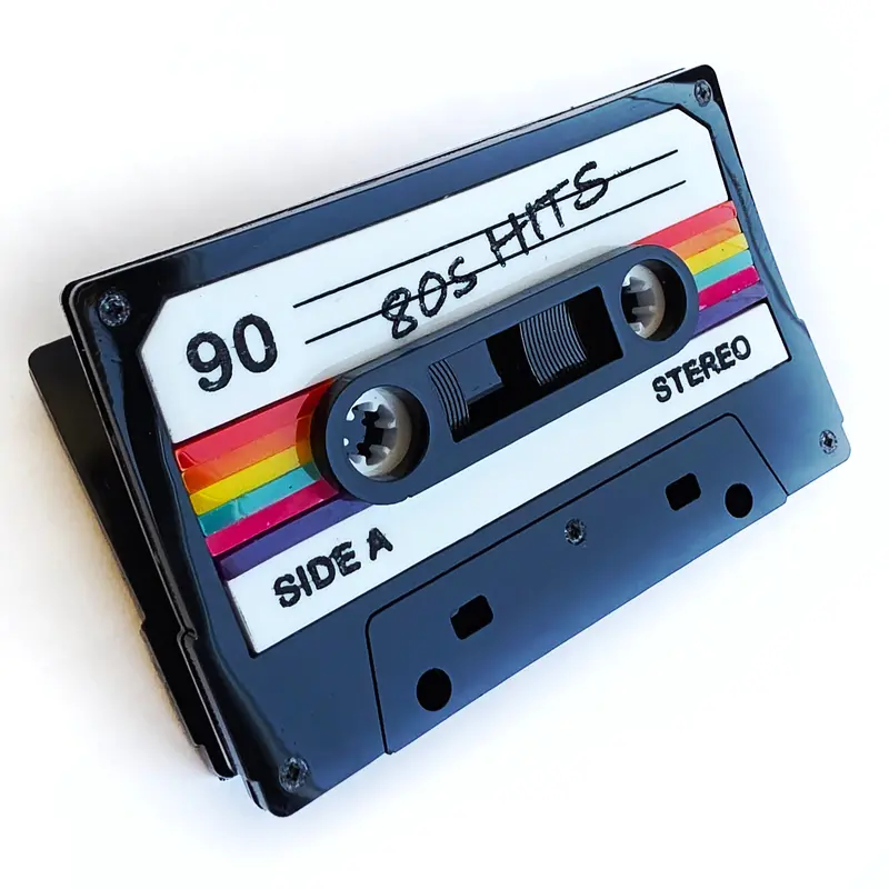 Retro Cassette Tape Hair Clip