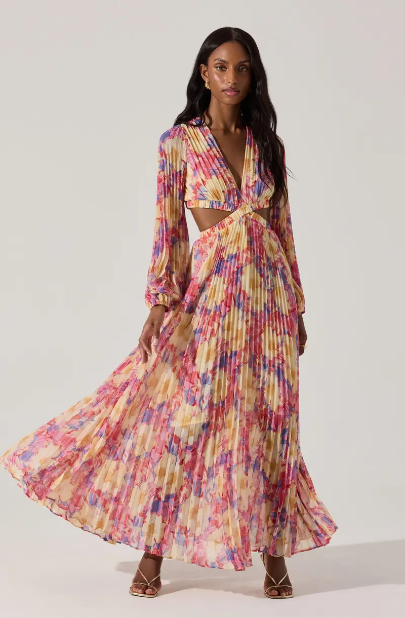 Revery Long Sleeve Floral Maxi Dress