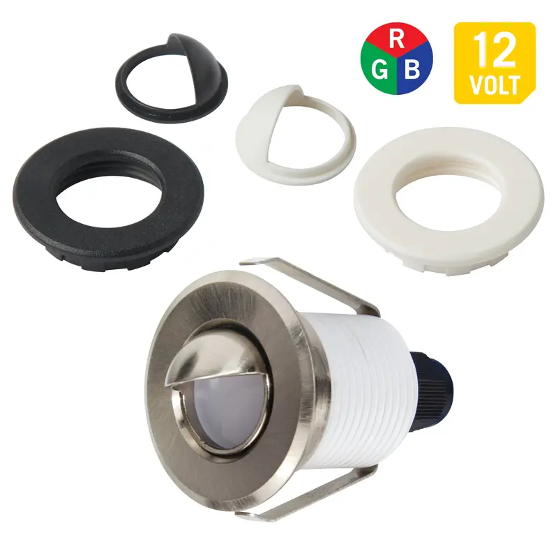 RGB Mini Recessed LED Light – Indoor and Outdoor Compatible