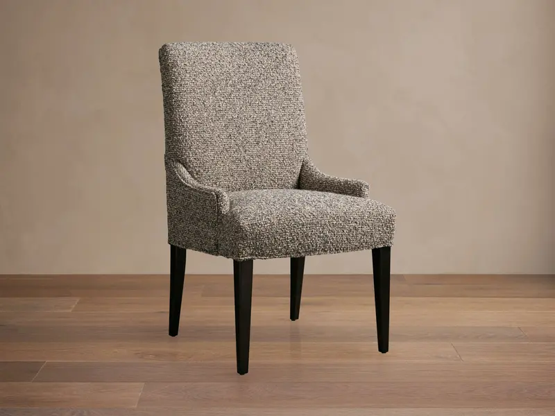 Rhen Dining Chair in Sarsina Earth – Contemporary Upholstered Seat