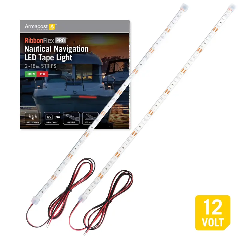 RibbonFlex Pro 18-Inch Red-Green Waterproof LED Strip – IP67-Rated Flexible Tape