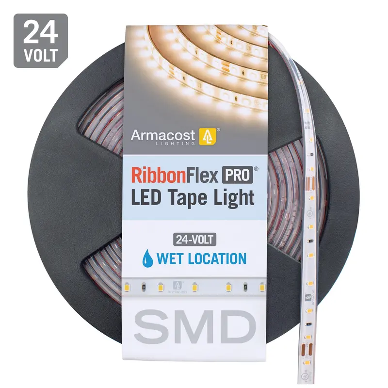 RibbonFlex Pro 24V White Outdoor LED Strip Light – 30 or 60 LEDs per Meter