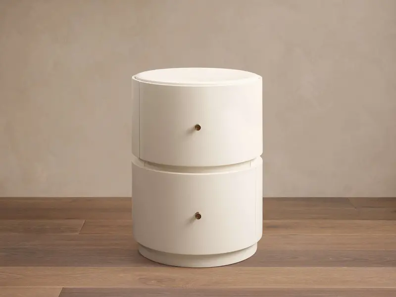 Riya Modern Round Bedside Table