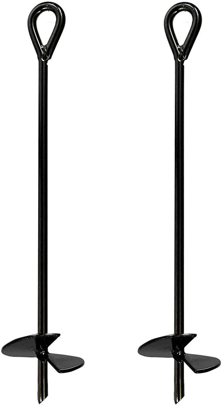 Robust 30-Inch Ground Anchor Set – 2-Pack for Tents, Sheds & Outdoor Structures