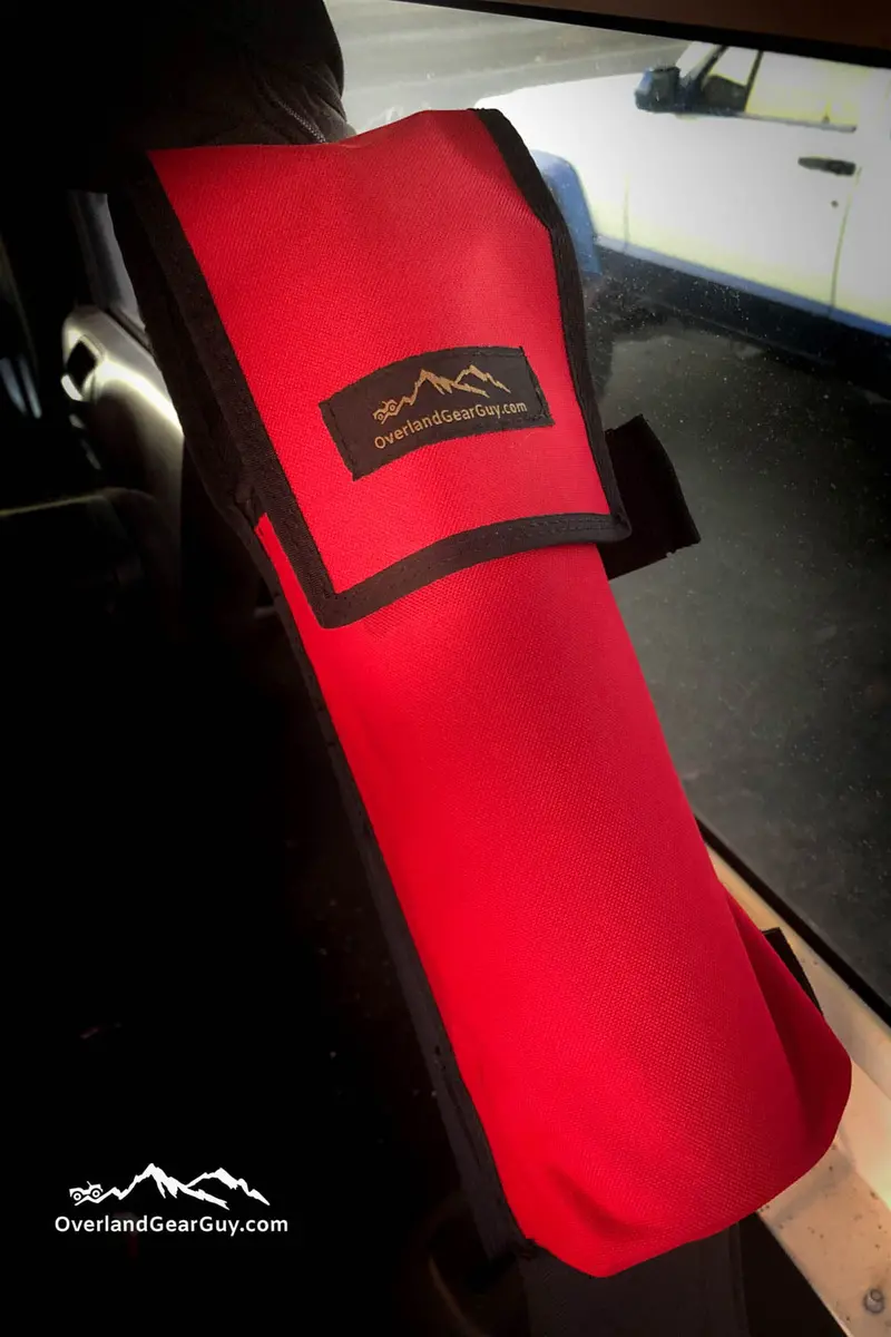 Roll Bar Mounted Fire Extinguisher Pouch for Jeep