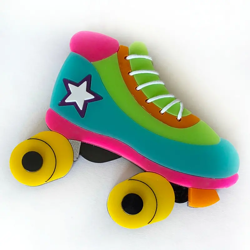 Roller Skates Brooch