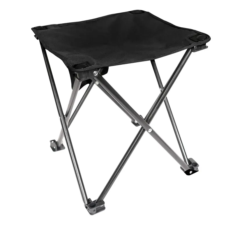 Rothco Collapsible 4-Leg Camp Stool – Lightweight Black Folding Seat