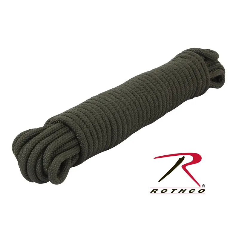 Rothco Olive Drab Utility Rope – 100-Foot Heavy-Duty Cord