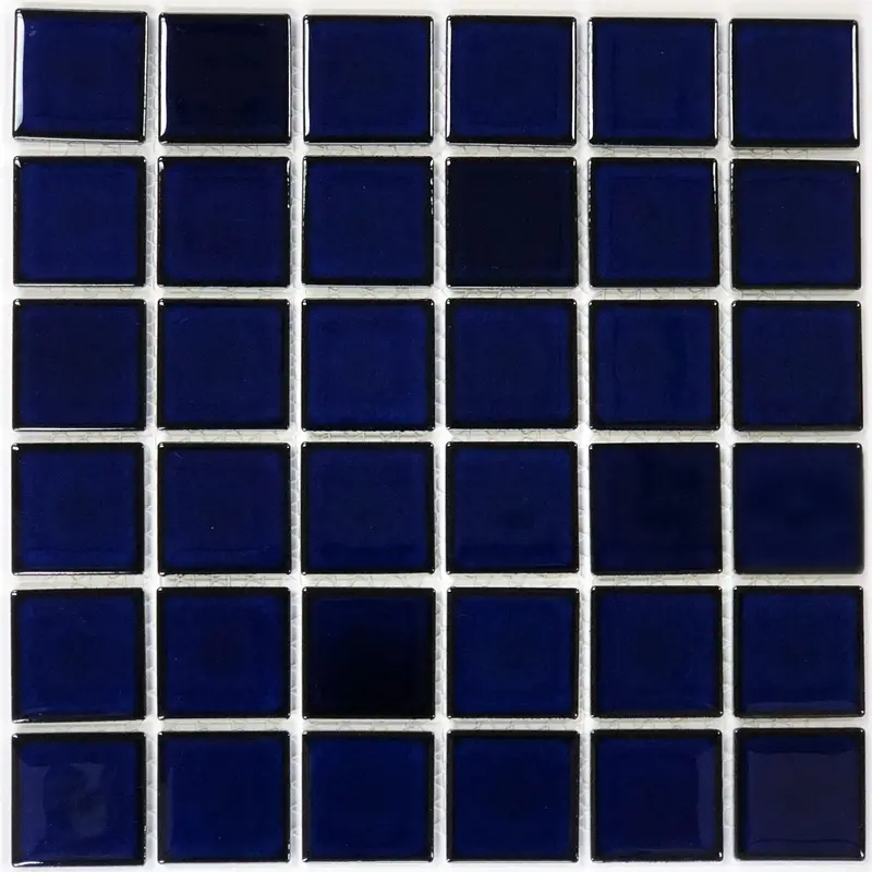 Royal Blue 2×2 Inch Porcelain Pool Mosaic Tile