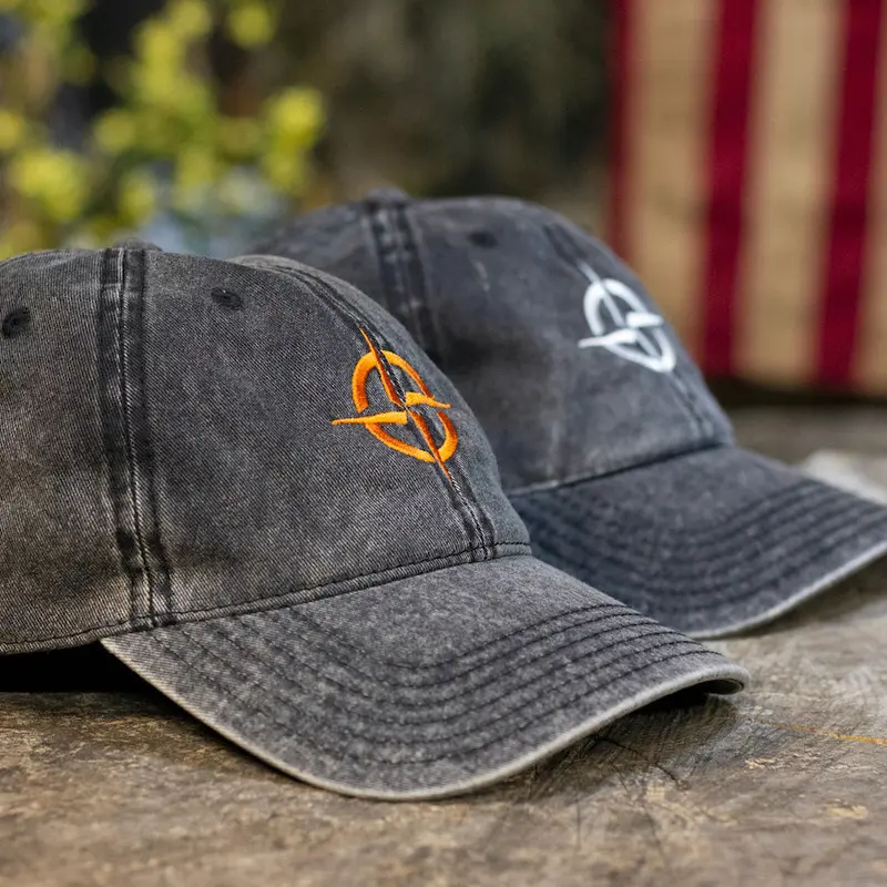 Rugged Stonewashed Denim Cap Featuring UST Logo